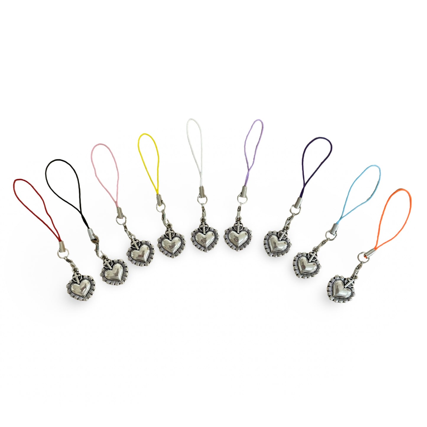 Sacred Heart with Tiny Lanyard of Assorted Colors