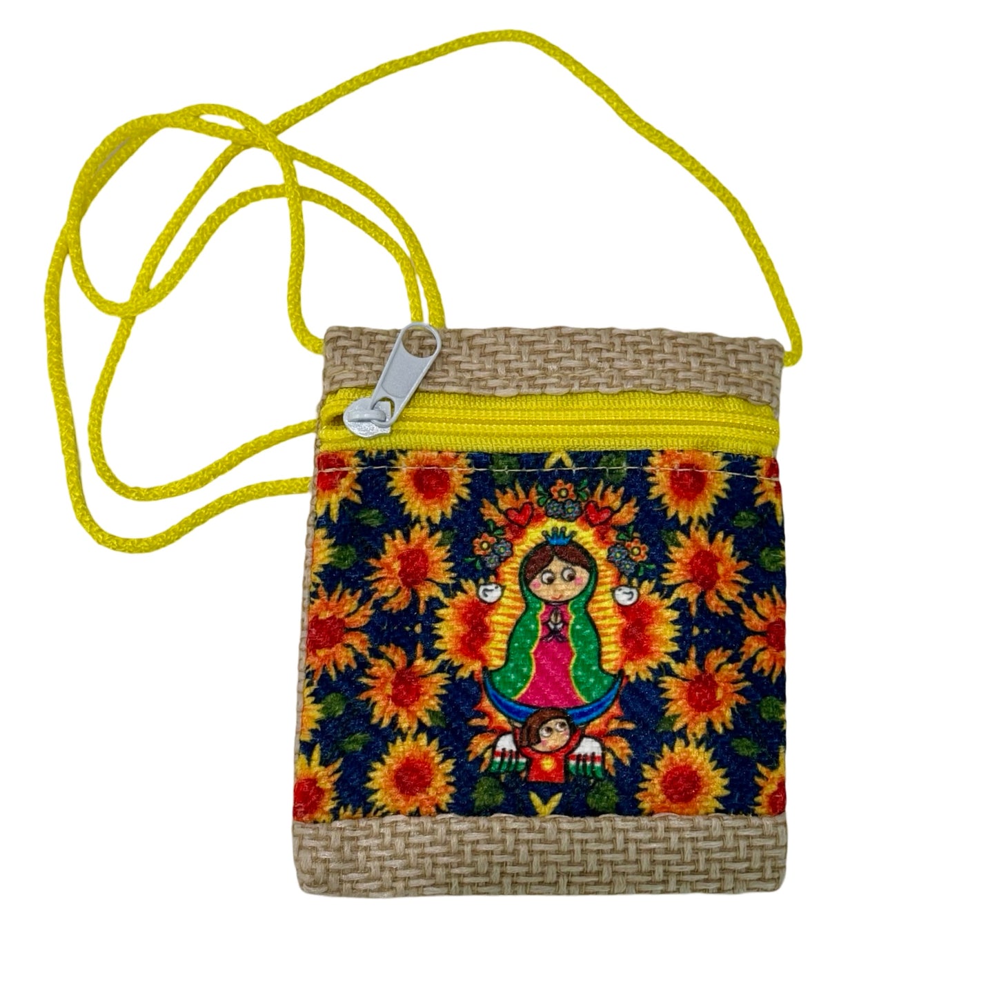 Our Lady of Guadalupe Mini Shoulder Bag with Zipper