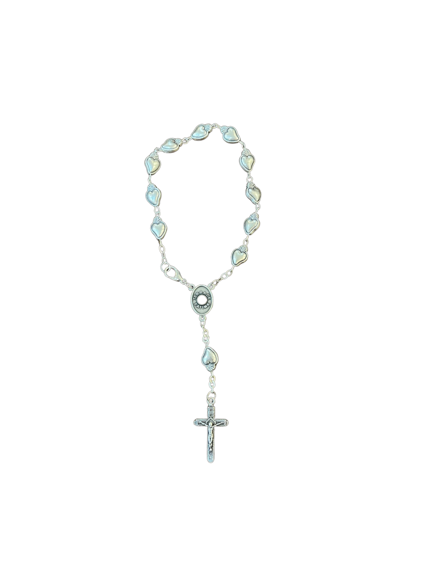 Fatima Decade Rosary with Heart Beads