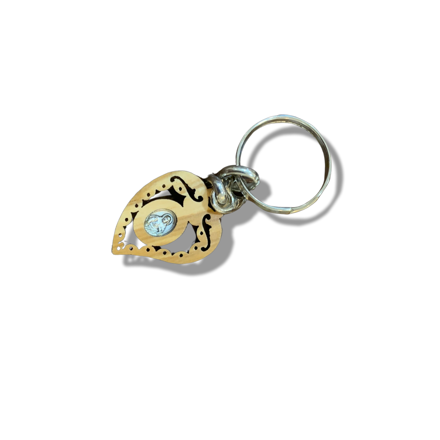 Fatima and Sacred Heart Keychain