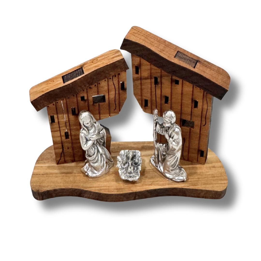 "Follow the Star" Olive Wood Nativity Scene