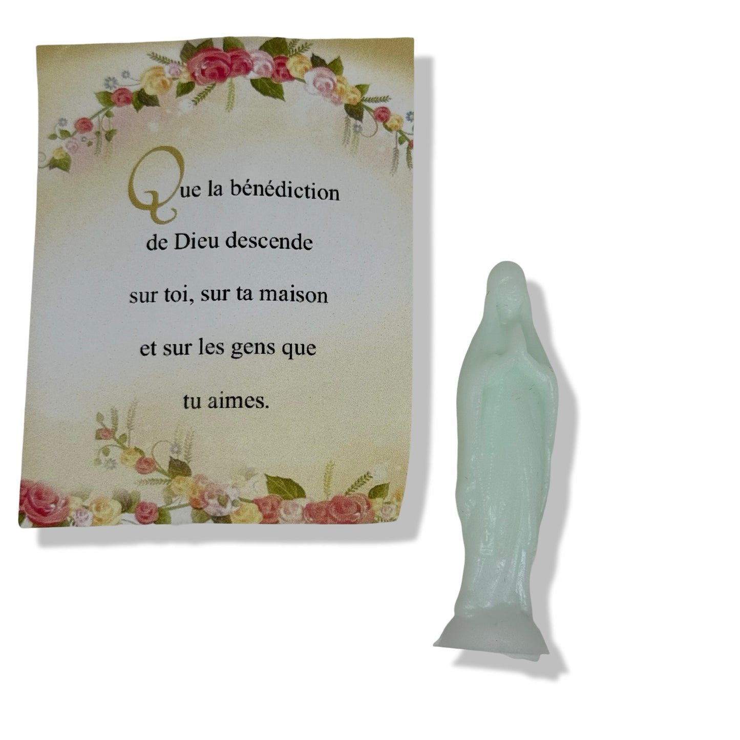Glow in the Dark Lourdes Statue and Holy Card
