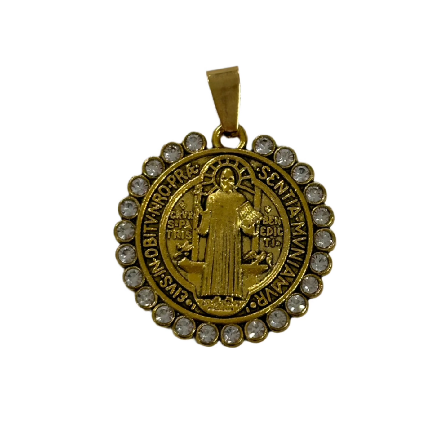 Round Embellished St. Benedict Medal