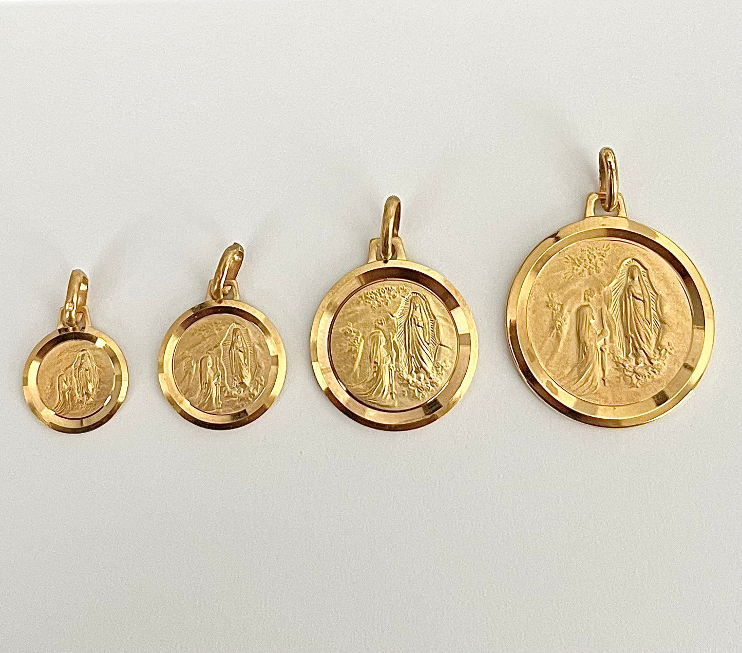 Gold Plated Lourdes Medal