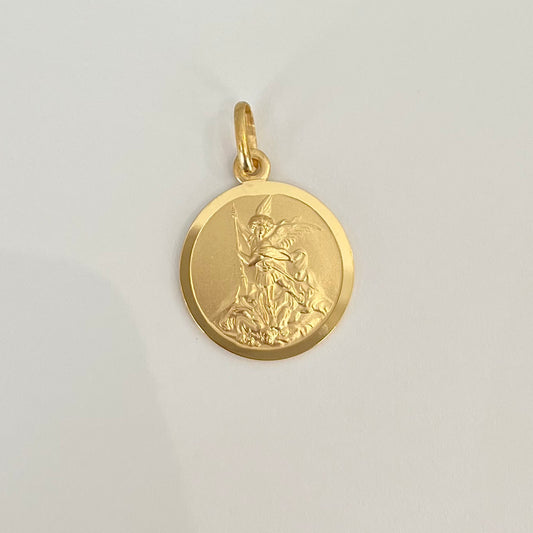 Gold Plated St. Michael Medal