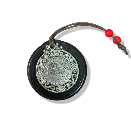 Hanging Silver St. Benedict Medal