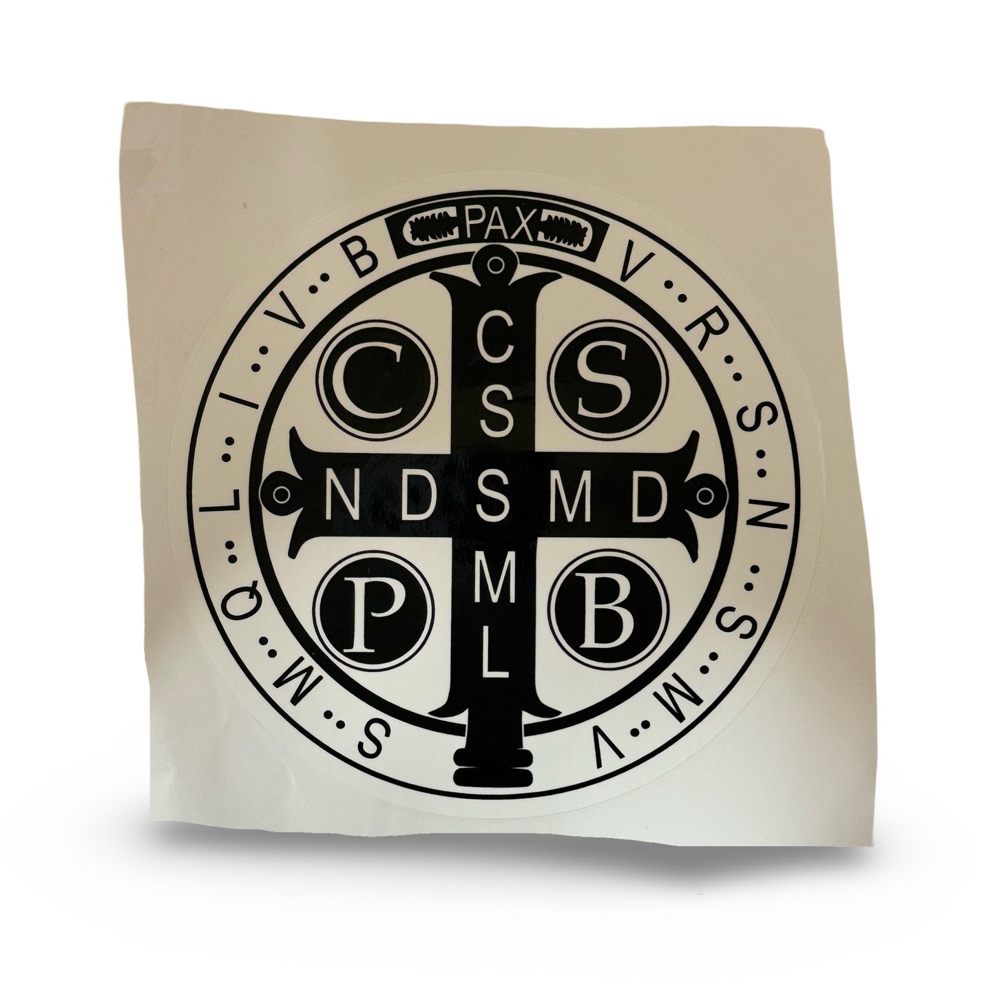 Large St. Benedict Car Decal