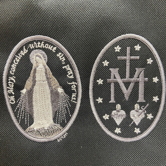 Embroidered Miraculous Medal Backpack by SCTJM