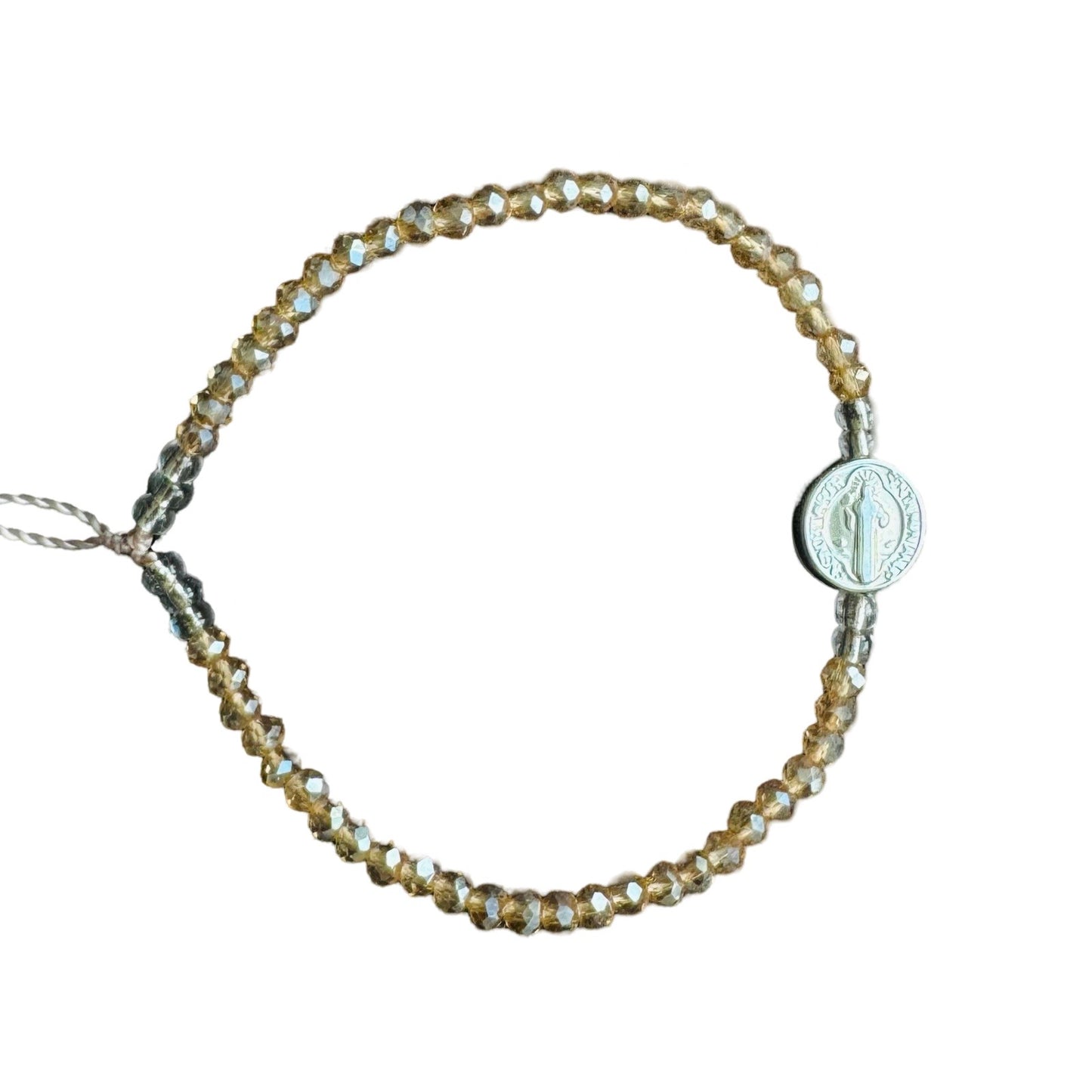 Mexican Bracelet of Assorted Colors with St. Benedict Medal