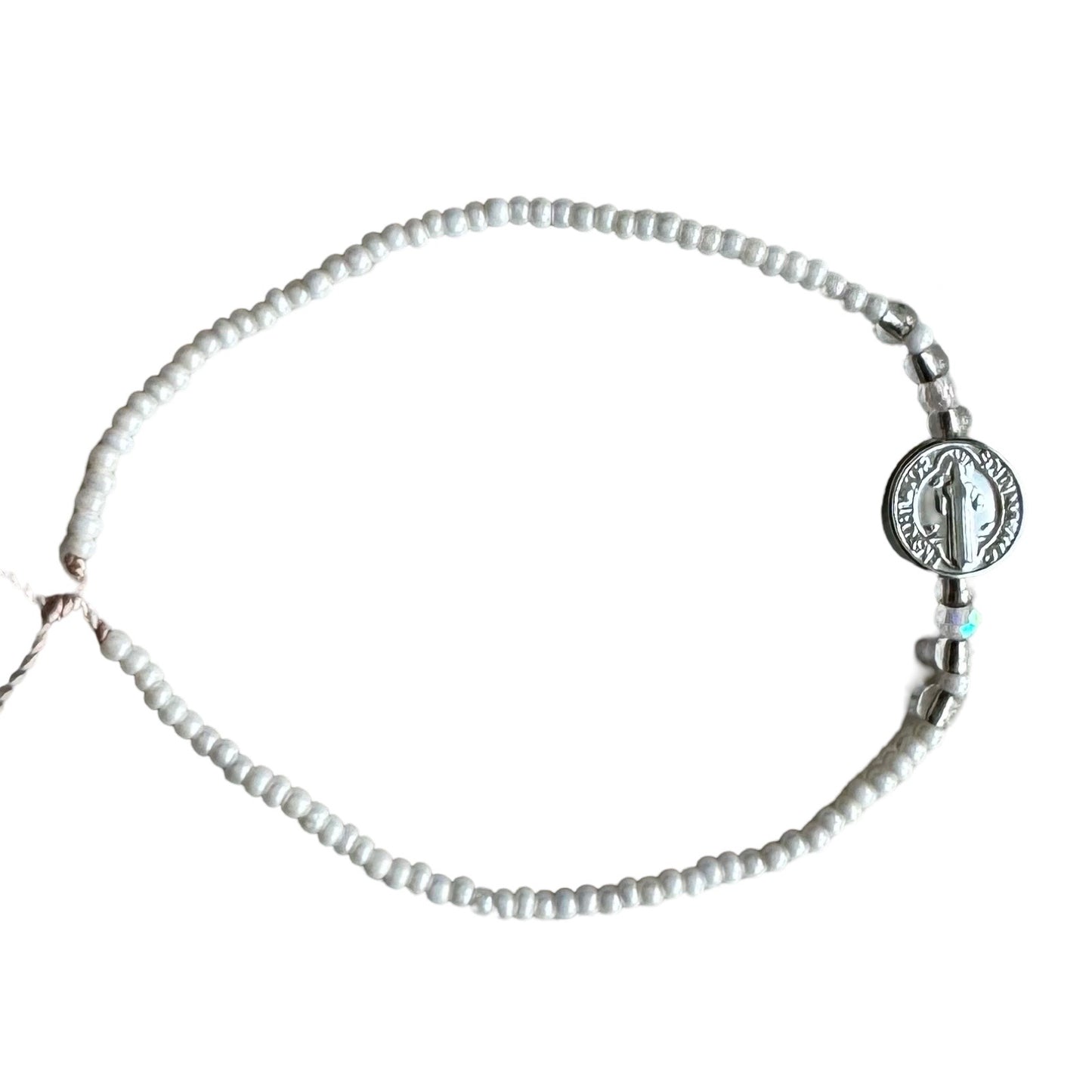 Mexican Bracelet of Assorted Colors with St. Benedict Medal