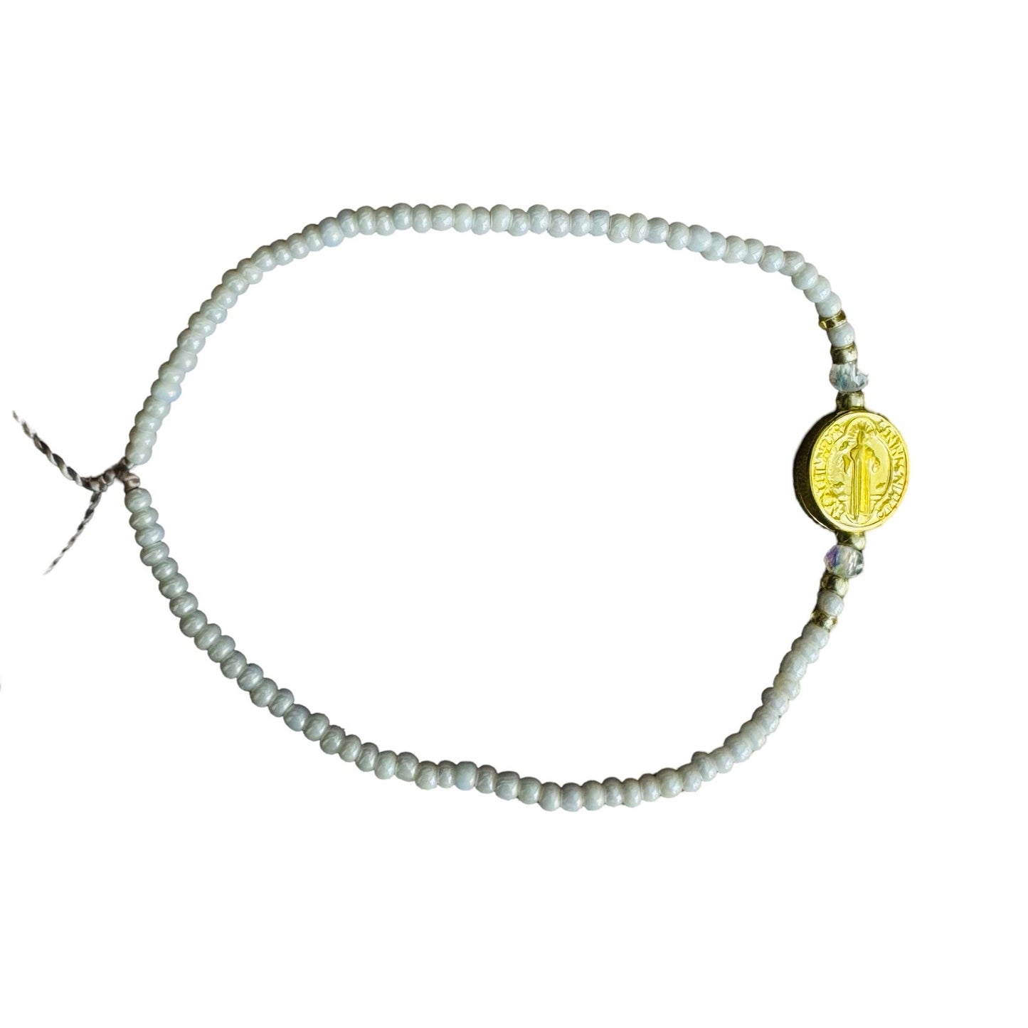 Mexican Bracelet of Assorted Colors with St. Benedict Medal