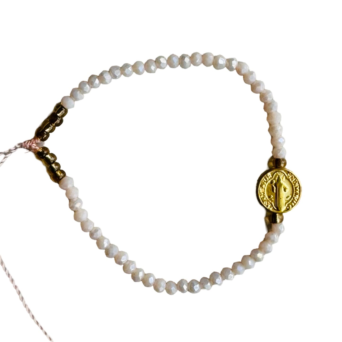 Mexican Bracelet of Assorted Colors with St. Benedict Medal