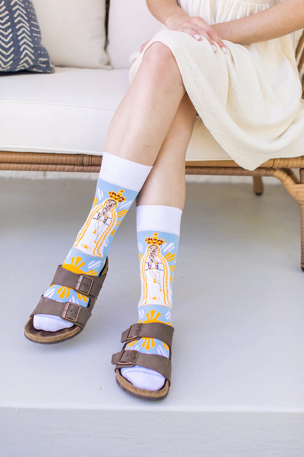 Our Lady of Fatima Socks