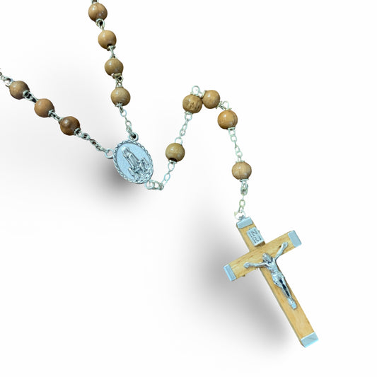 Wood Beads Fatima Rosary