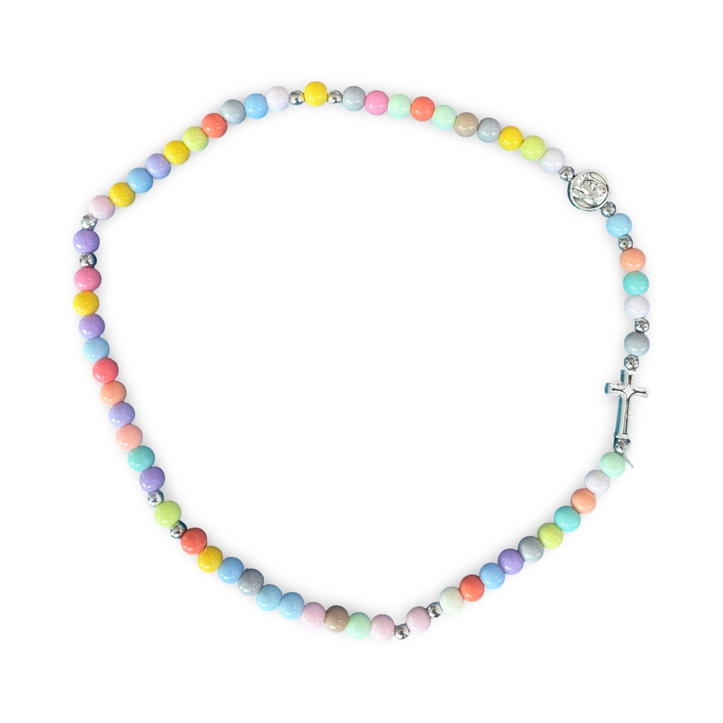 Pearl Queen of Peace Wrap-Around Rosary Bracelet