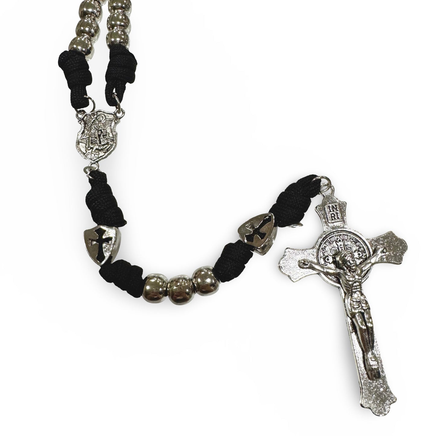 Large St. Michael Metallic Rosary