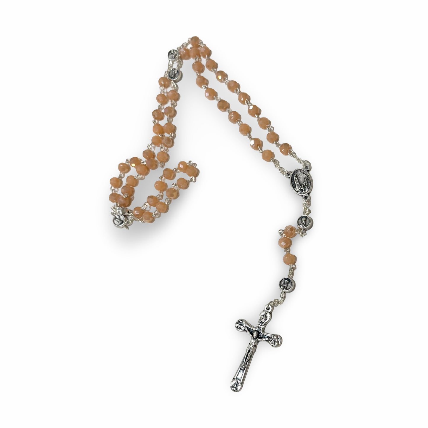 Fatima Rosary in Clear Case
