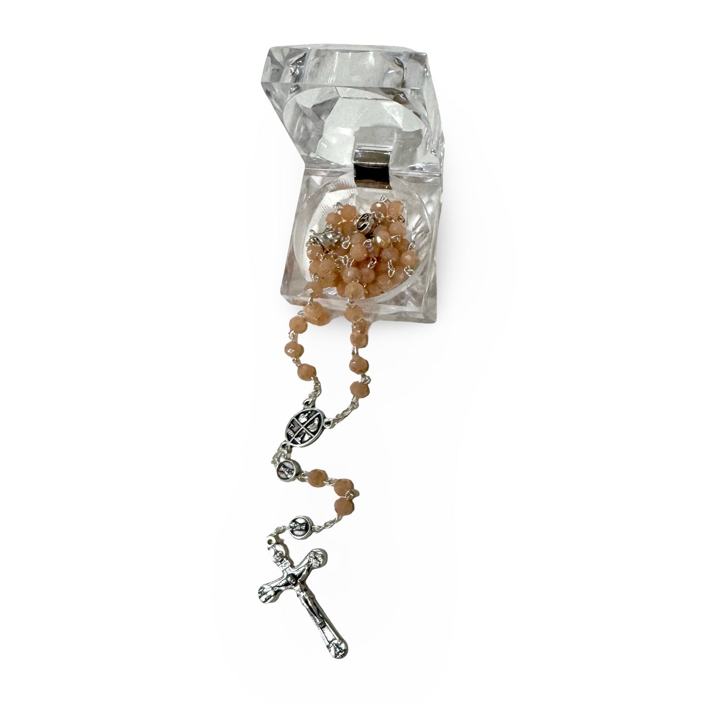 Fatima Rosary in Clear Case