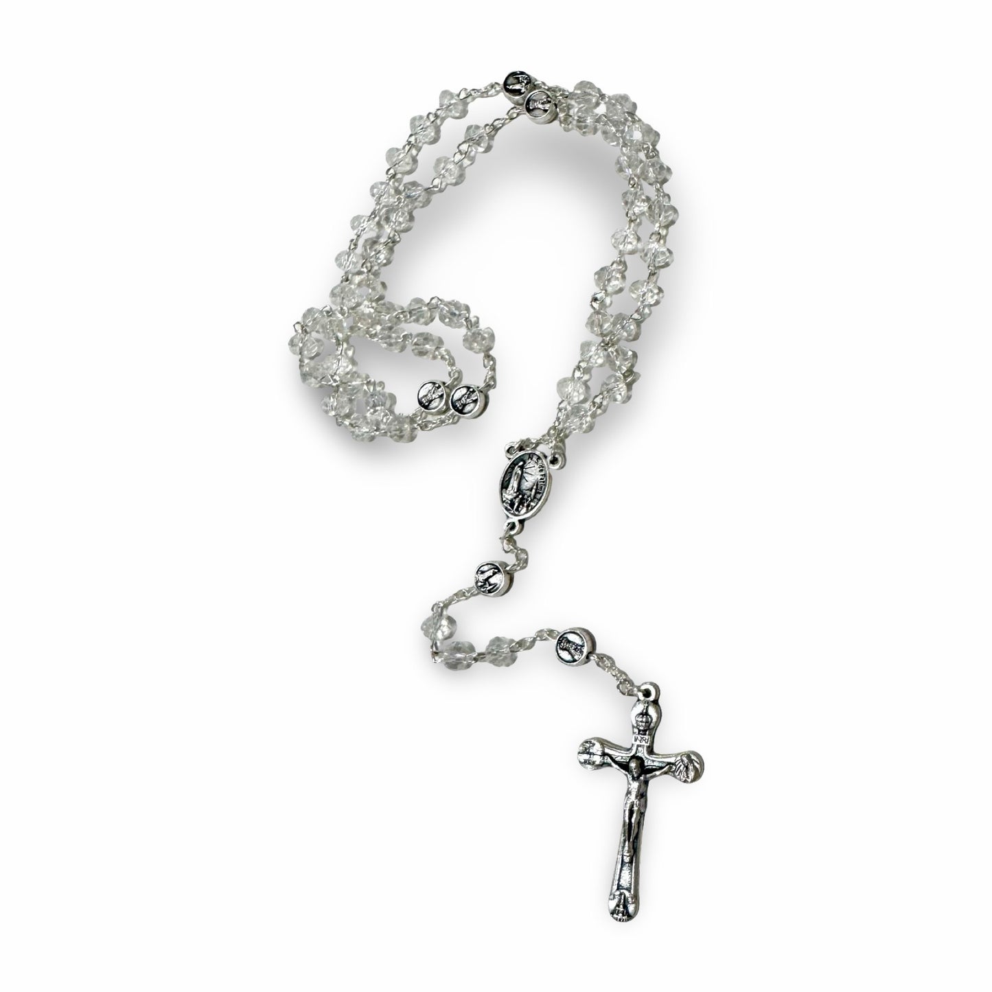 Fatima Rosary in Clear Case