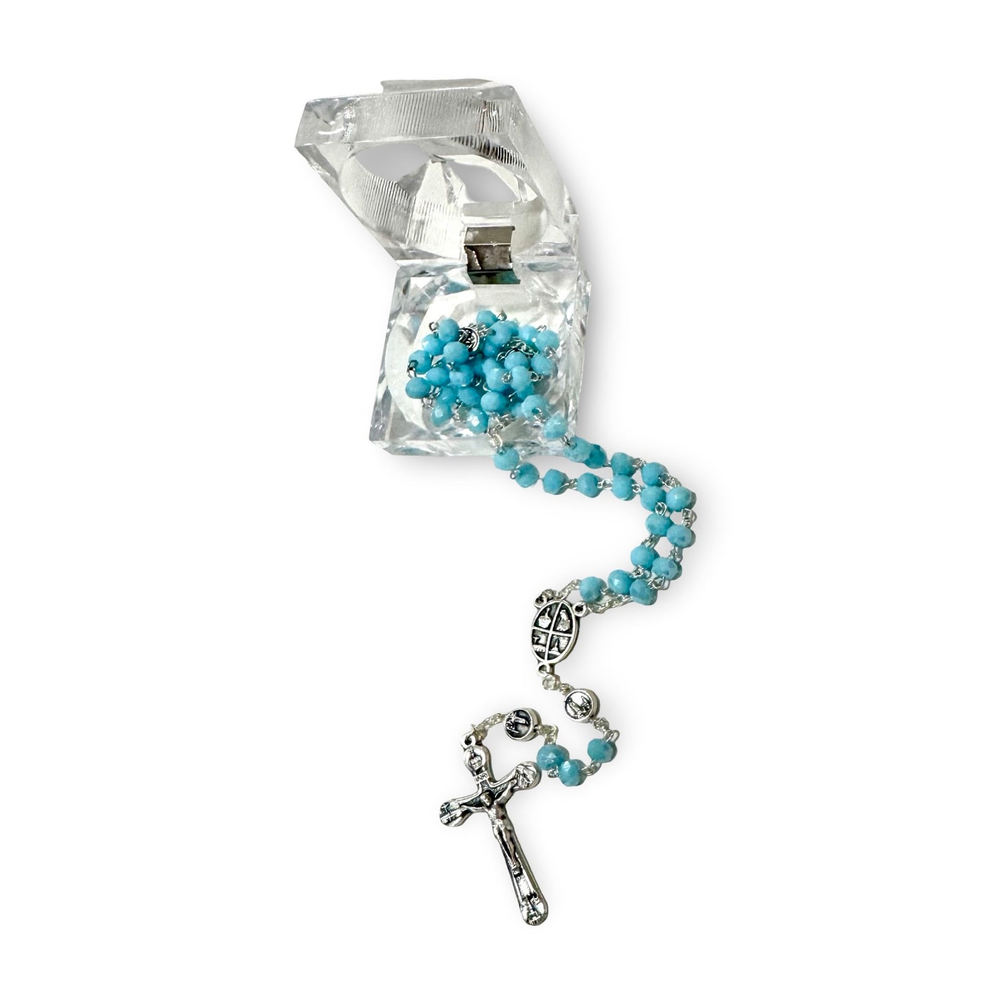 Fatima Rosary in Clear Case