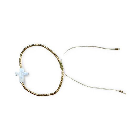 Mother of Pearl Golden Bracelet