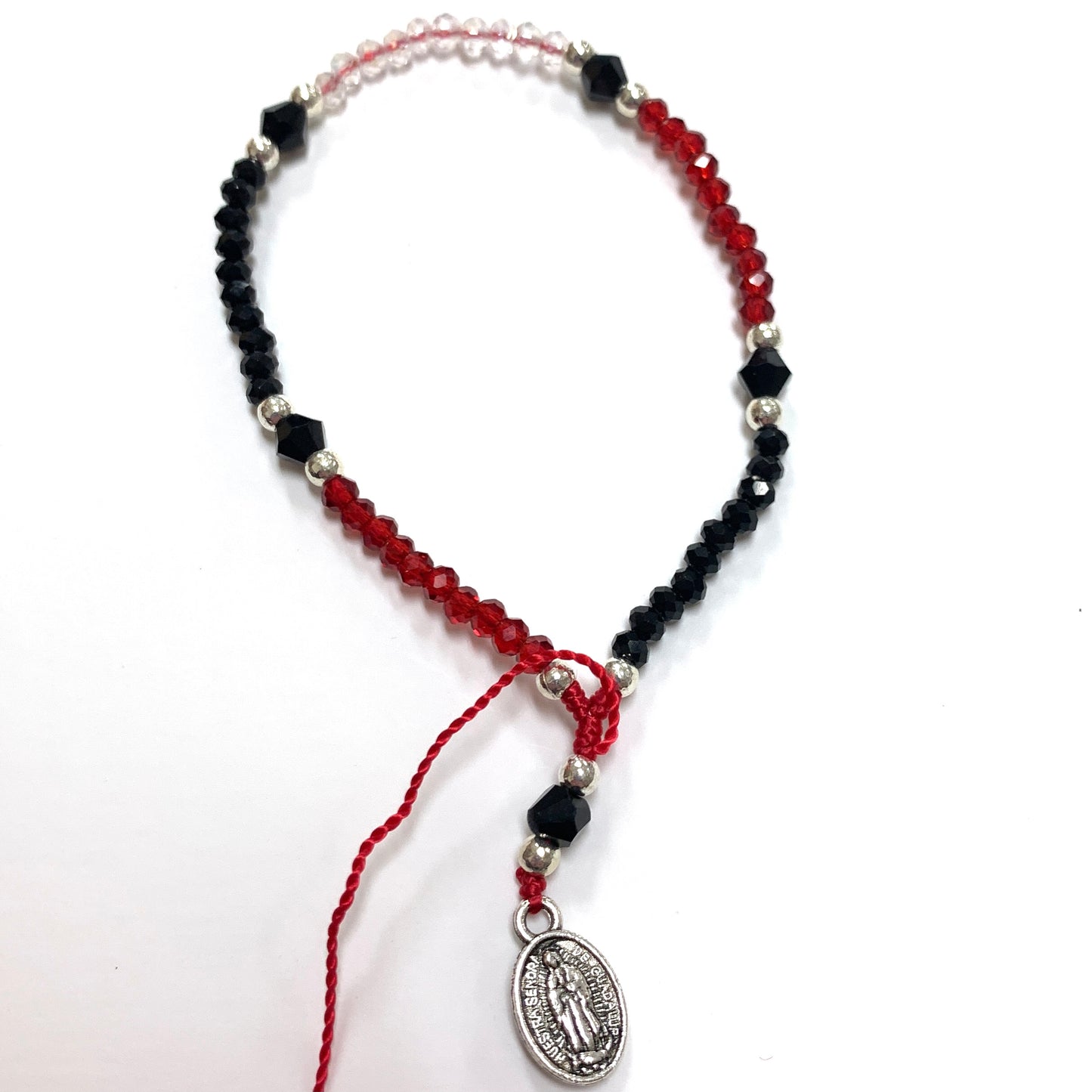 Rosary Bracelet of Assorted Colors and Medals
