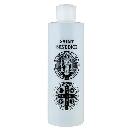 Large St. Benedict Holy Water Bottle