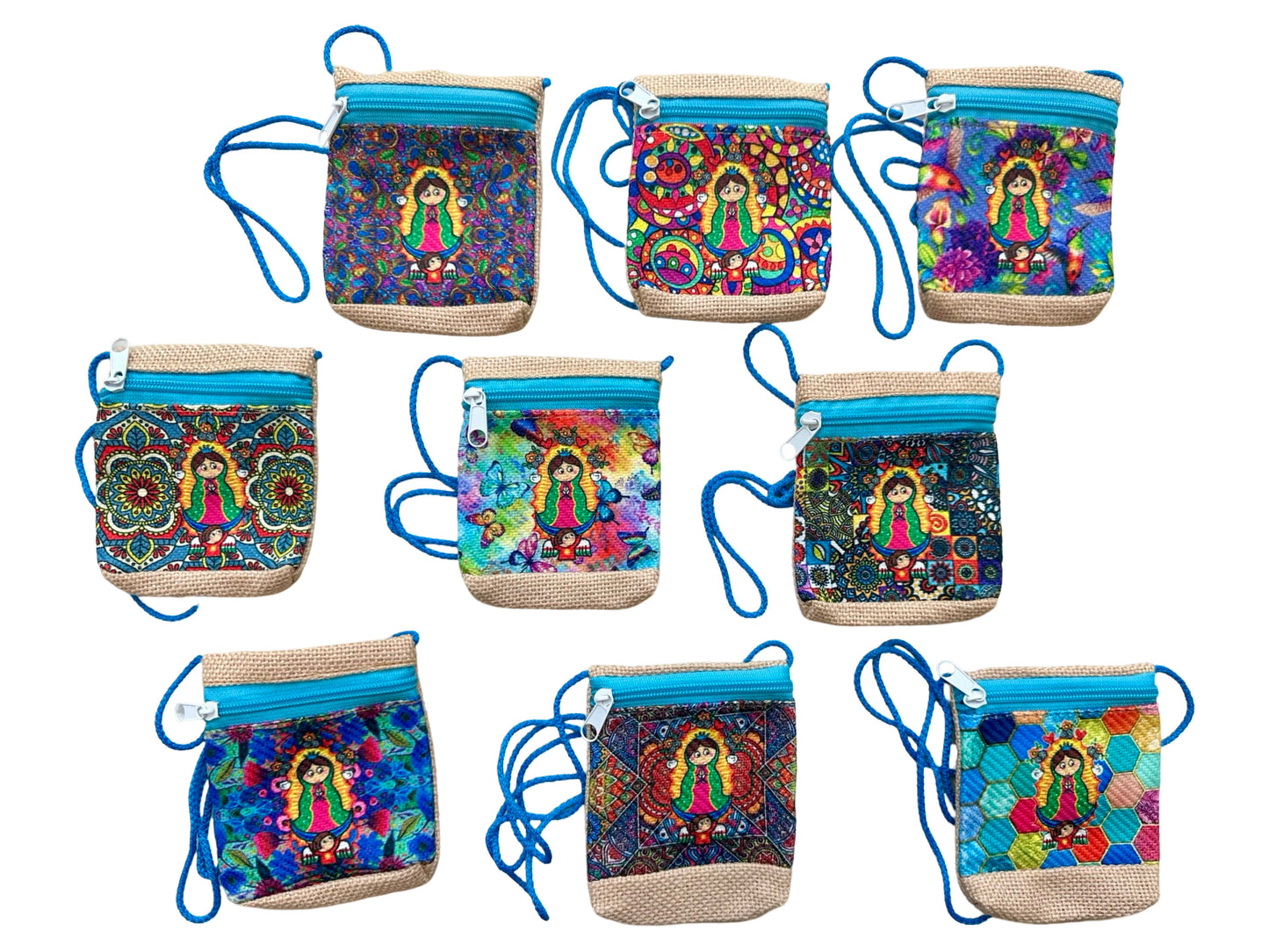 Our Lady of Guadalupe Mini Shoulder Bag with Zipper