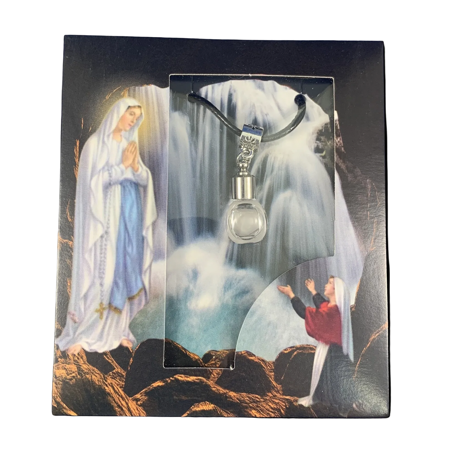 Lourdes Holy Water Bottle Necklace