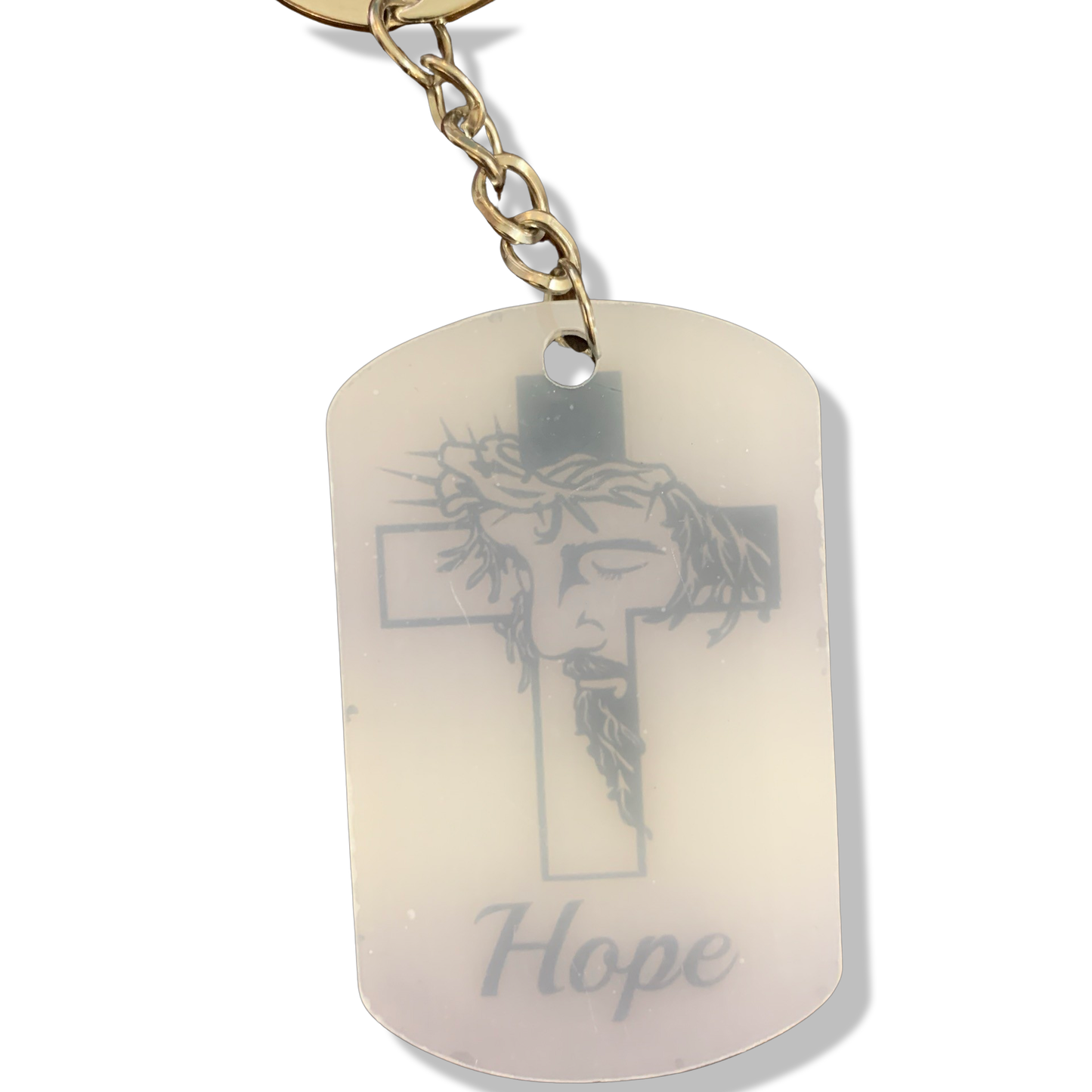 Double Sided "Man of Faith" Keychain
