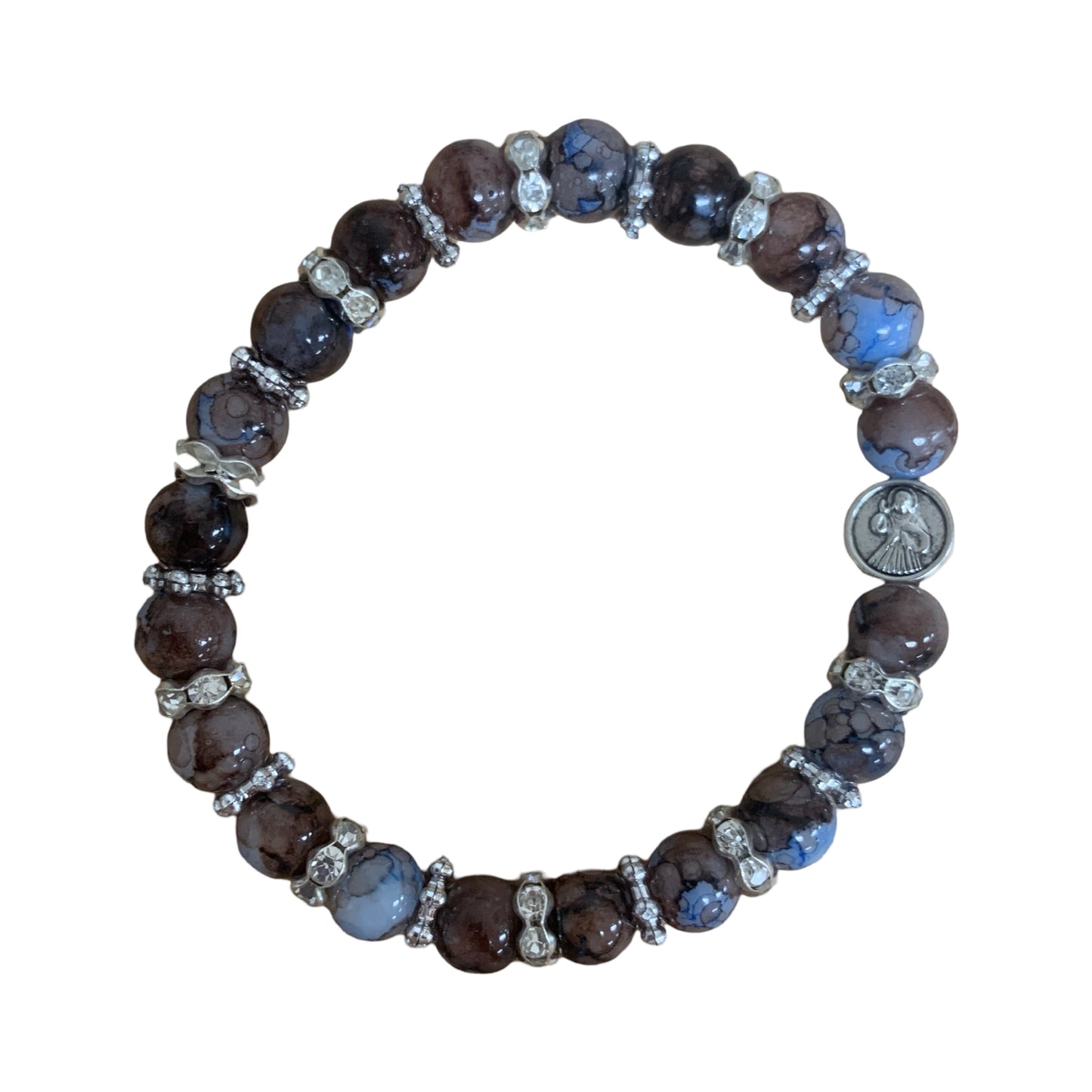 Marble Rhinestone Bracelet of Assorted Colors