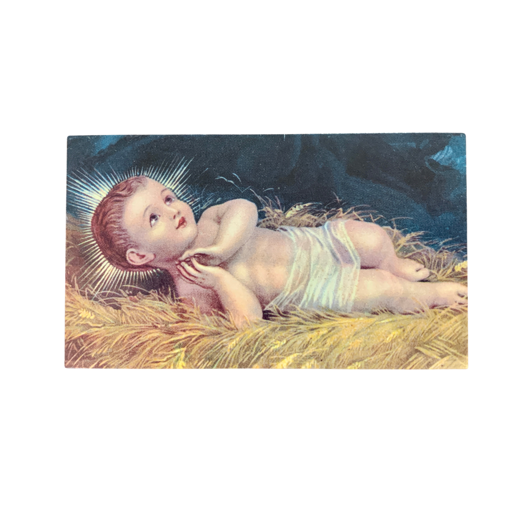 Miniature Nativity Set With Blessed Holy Card