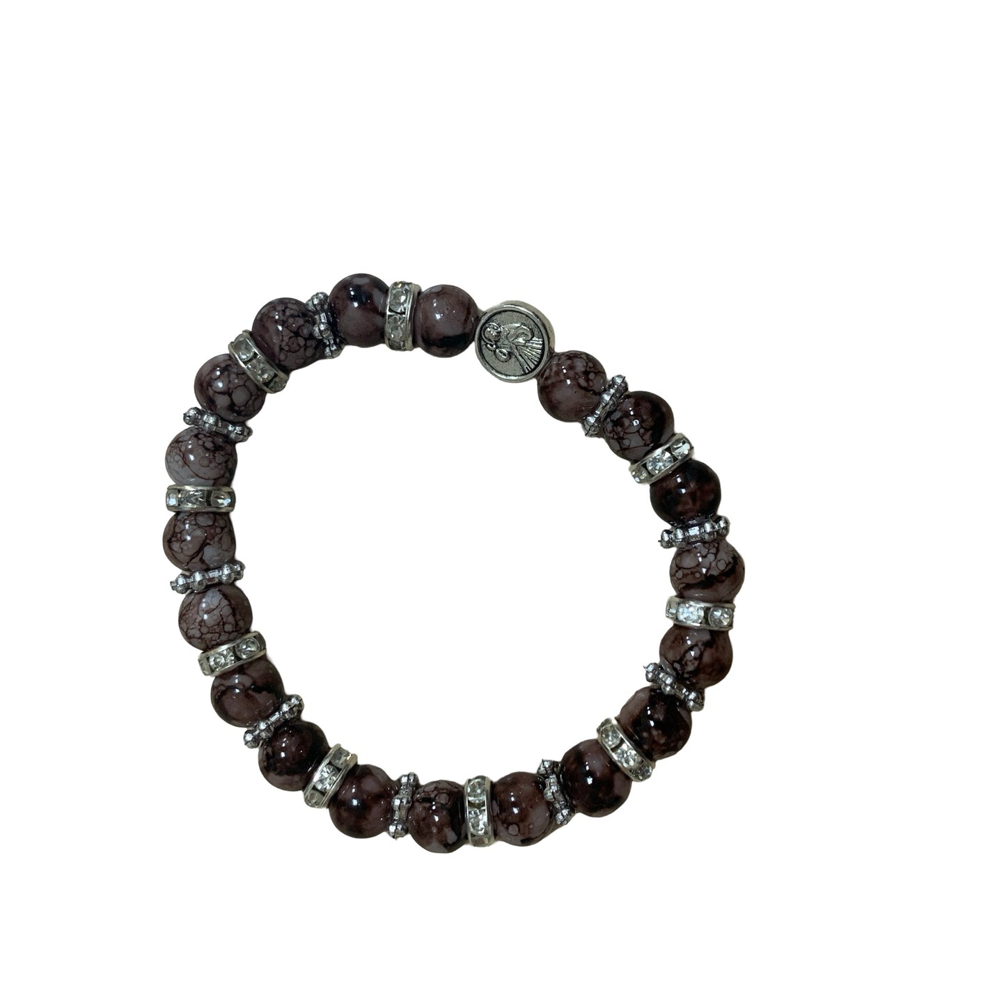 Marble Rhinestone Bracelet of Assorted Colors