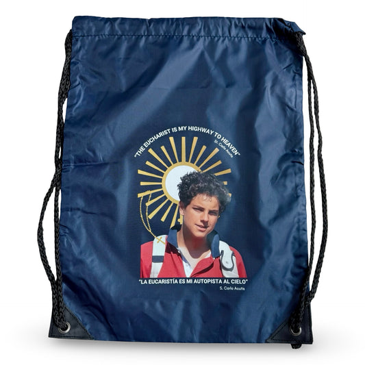 St. Carlo Acutis Drawstring Bag