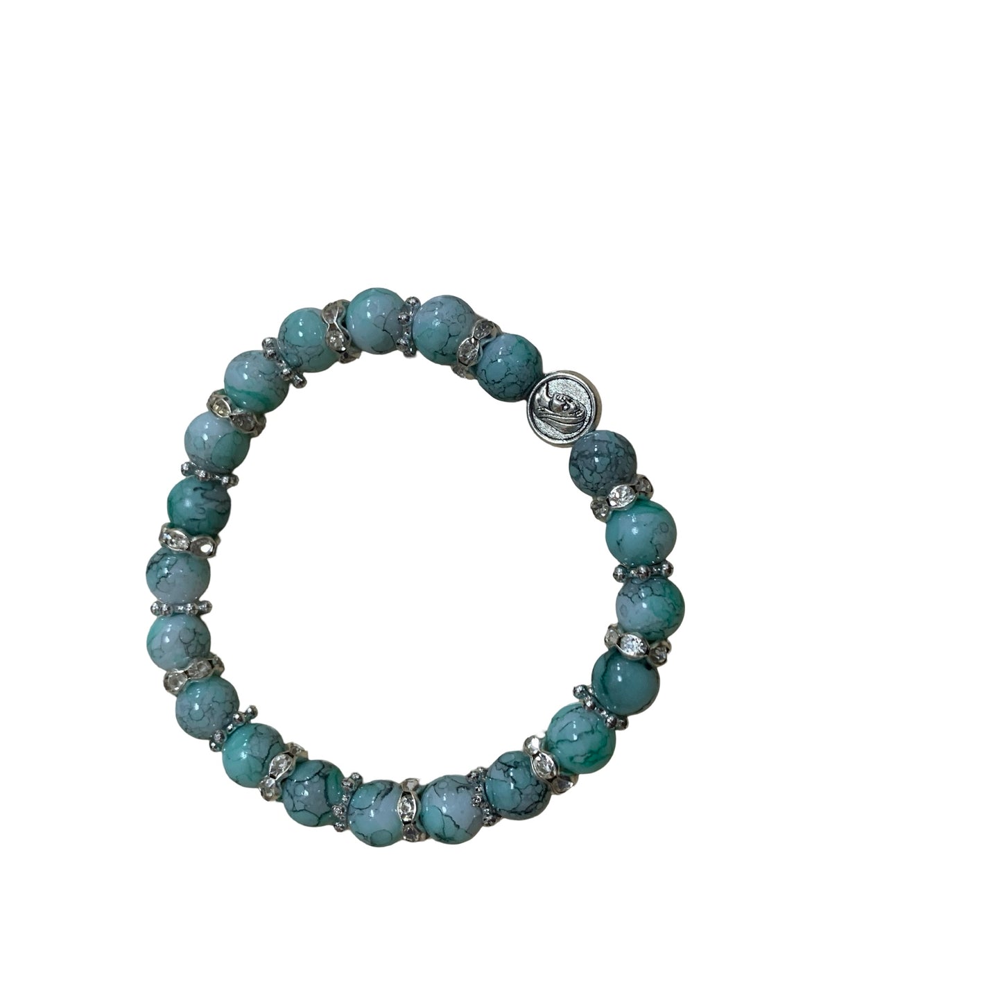 Marble Rhinestone Bracelet of Assorted Colors