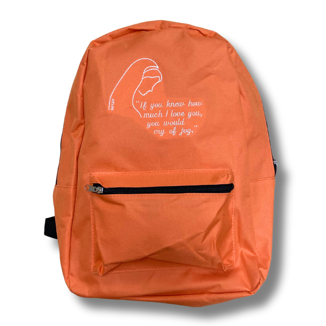 Embroidered Love of Our Lady Backpack by SCTJM