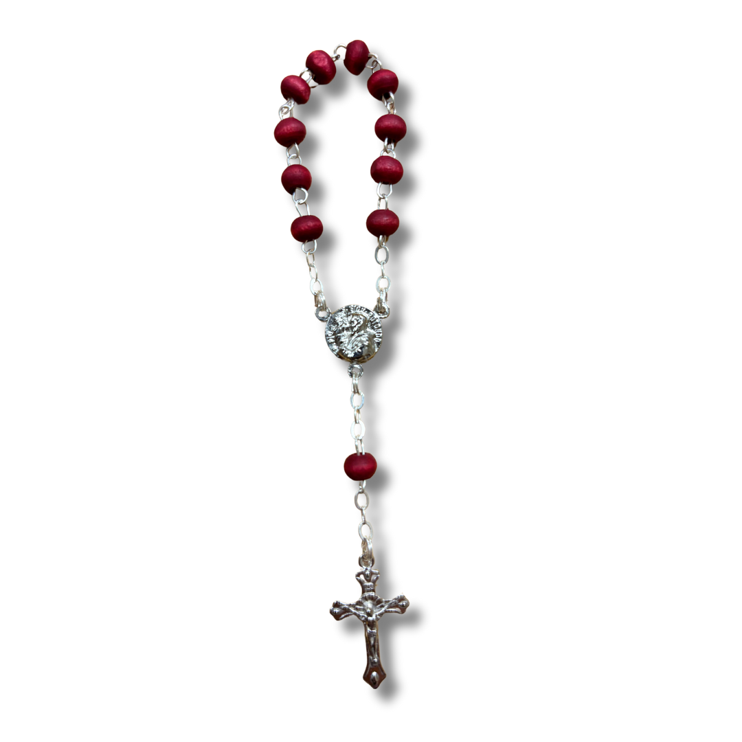Padre Pio Rose Petal Decade Rosary