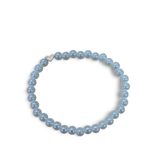 Pearl Beaded Golden Heart Bracelet