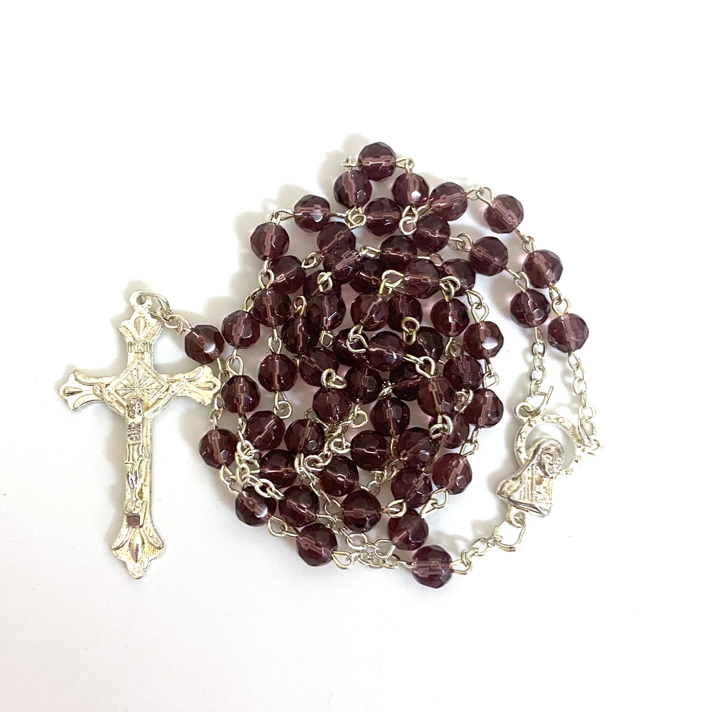 Purple Crystal Rosary