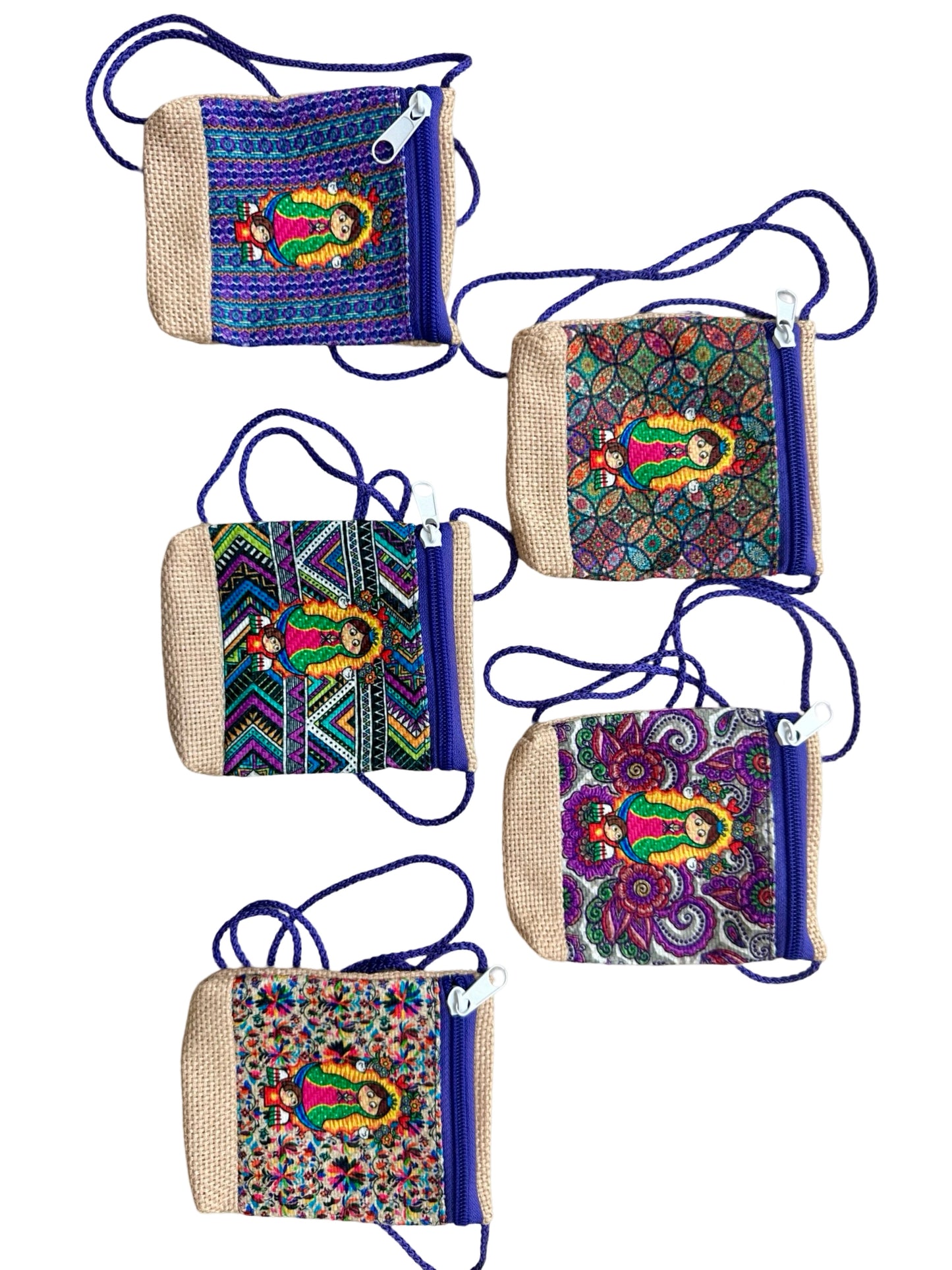 Our Lady of Guadalupe Mini Shoulder Bag with Zipper