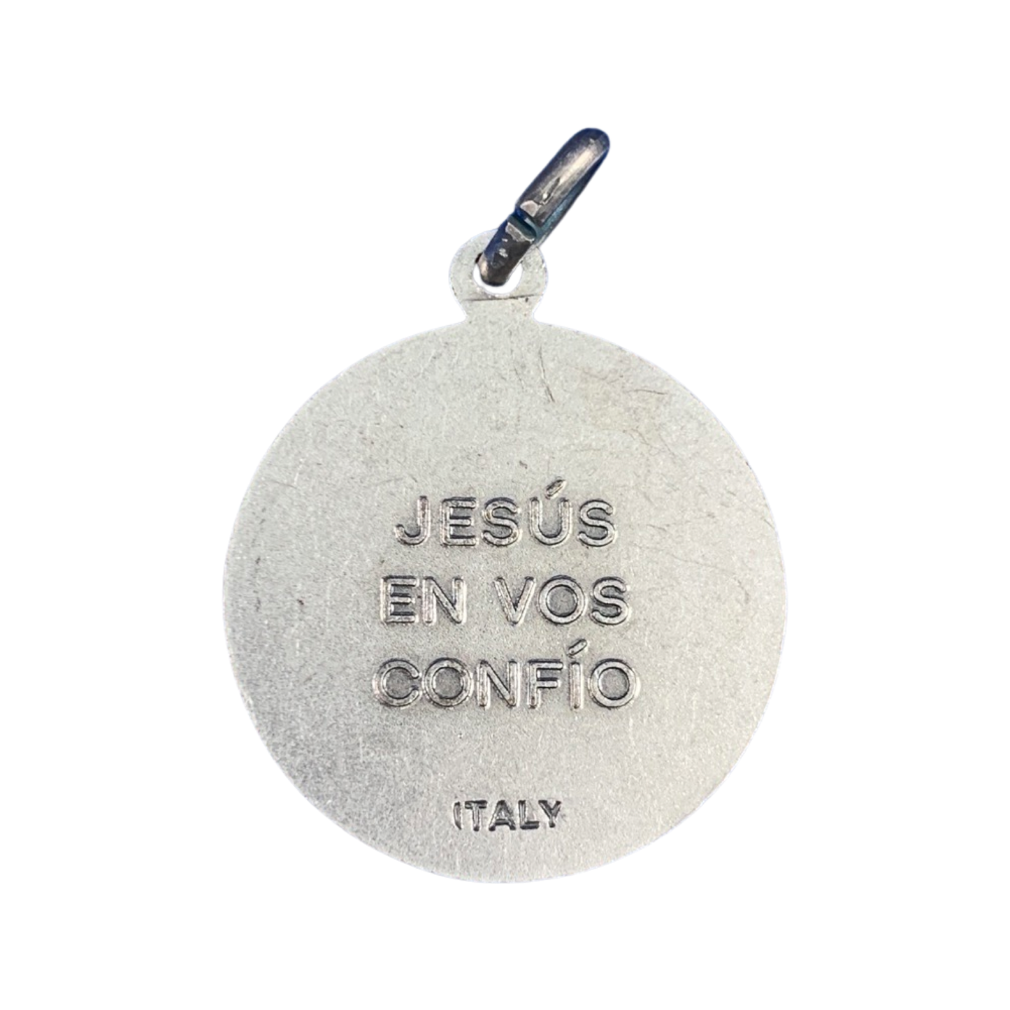 Raised Circle Divine Mercy Medal