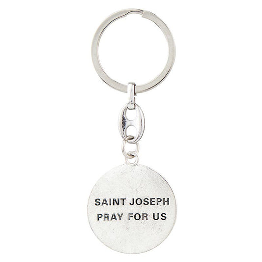 Round St. Joseph Keychain