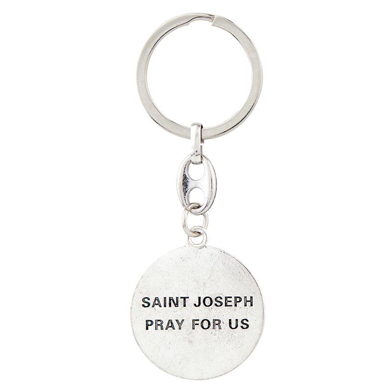 Round St. Joseph Keychain