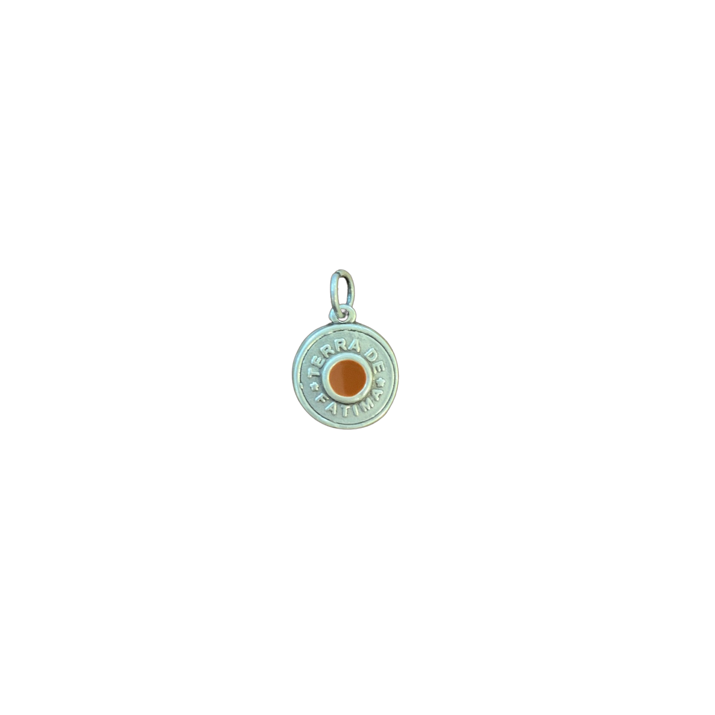 Round Fatima Medal with Soil