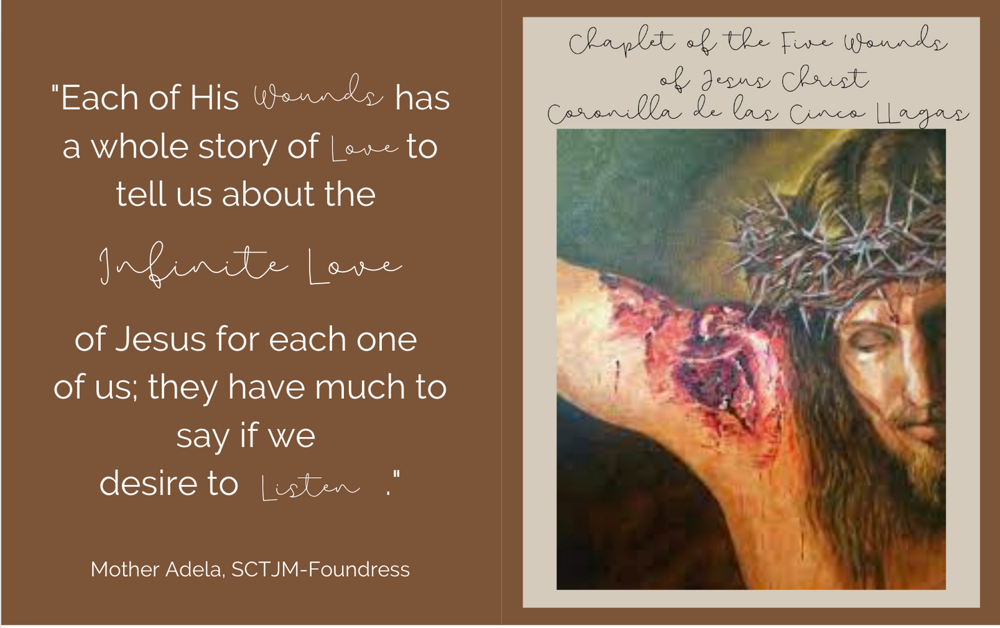 Chaplet of the Five Wounds