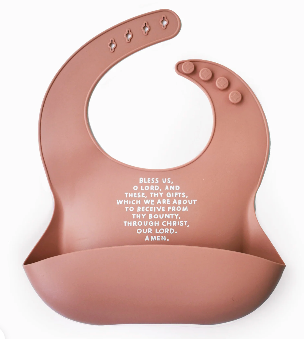 Meal Blessing Silicone Bib