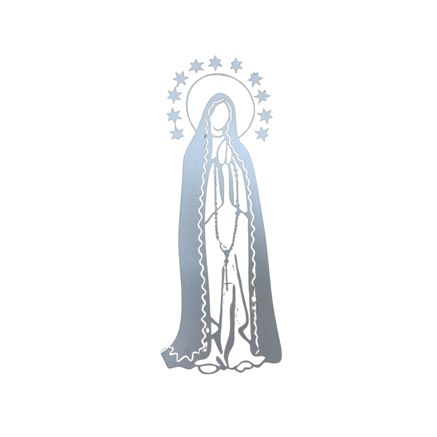 Silver Our Lady Sticker