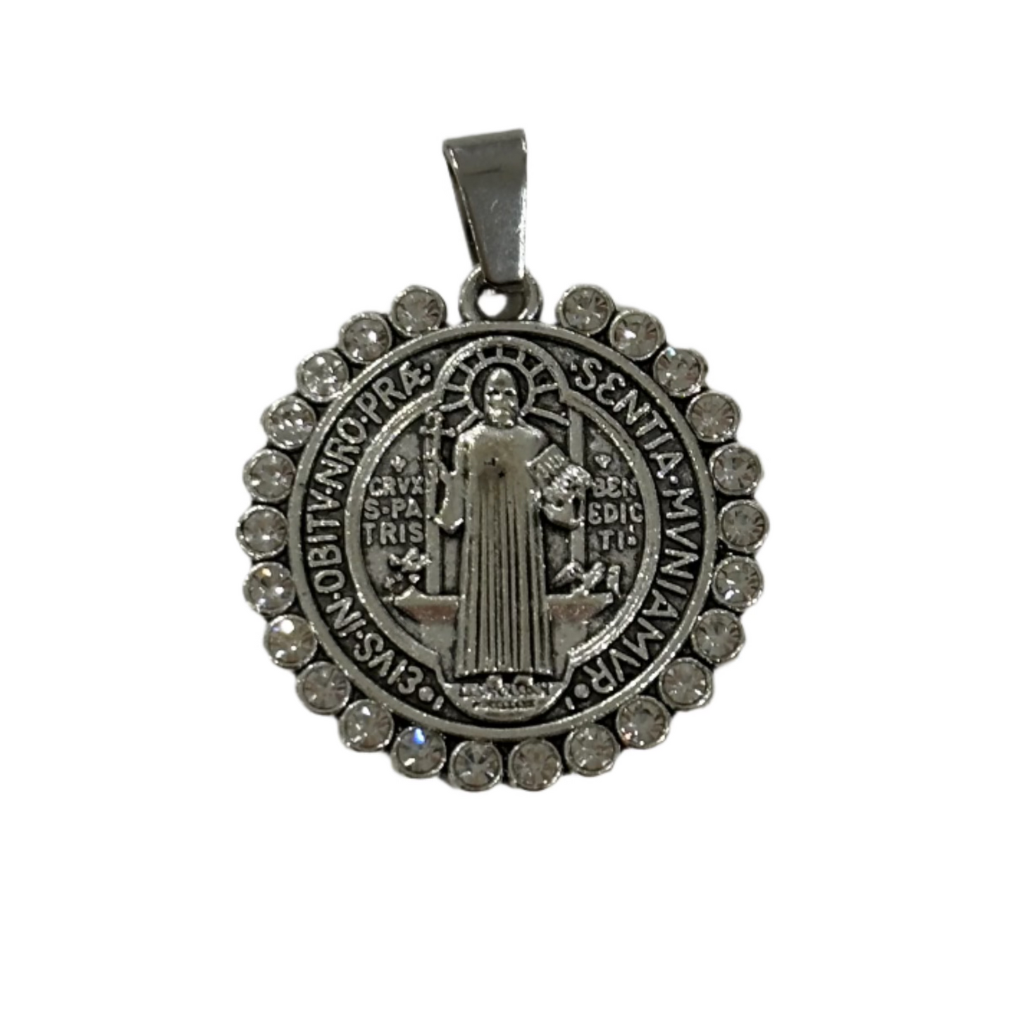 Round Embellished St. Benedict Medal