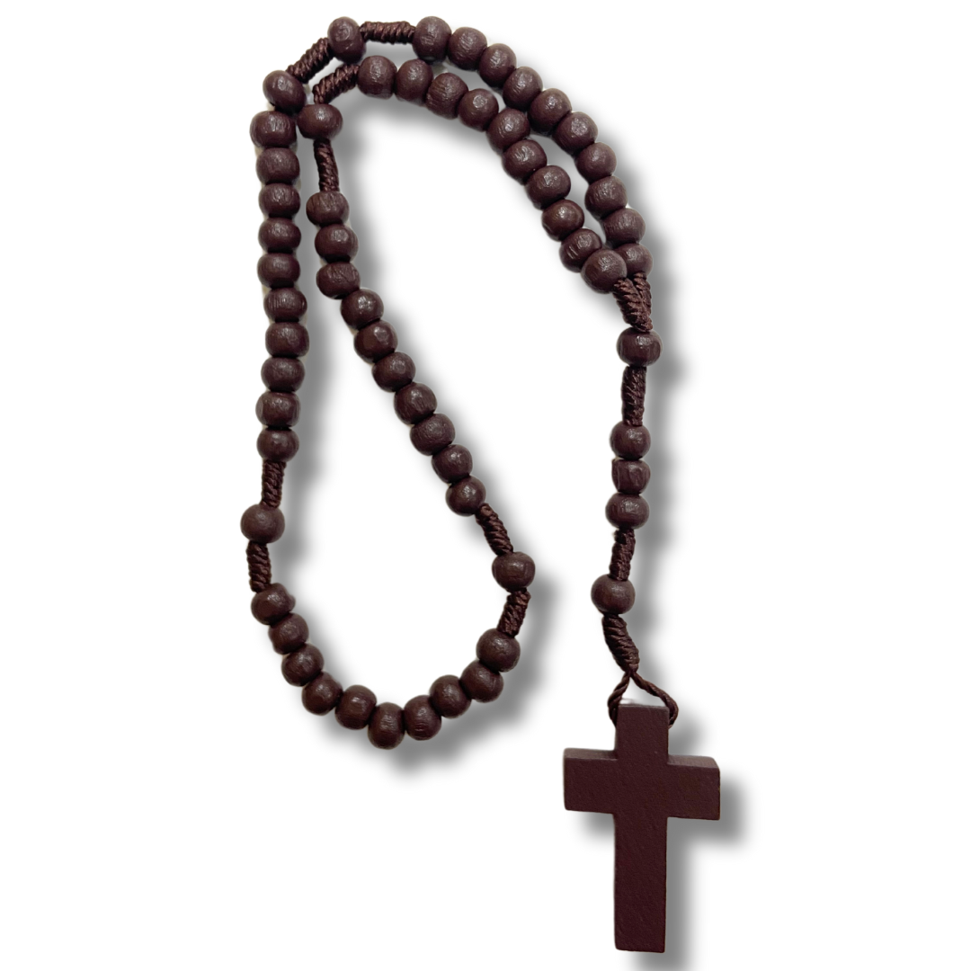 Simply Brown Wood Rosary