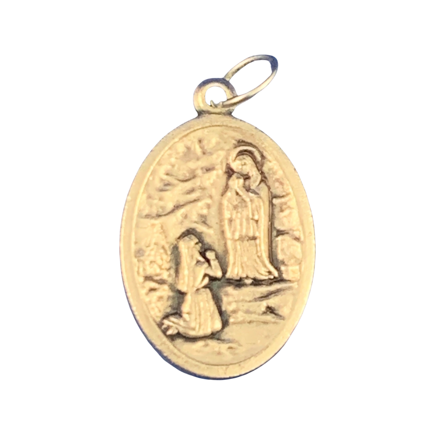 St. Bernadette and Lourdes Double-Sided Medal